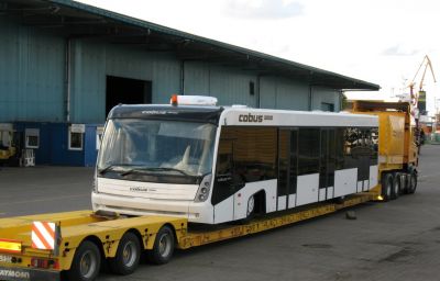 Autobusu COBUS 3000 piegāde uz Krievijas lidostām